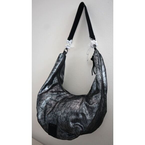 We The Free x Free People OB1676413 Black Metallic Sparta Sling Bag - Picture 14 of 16